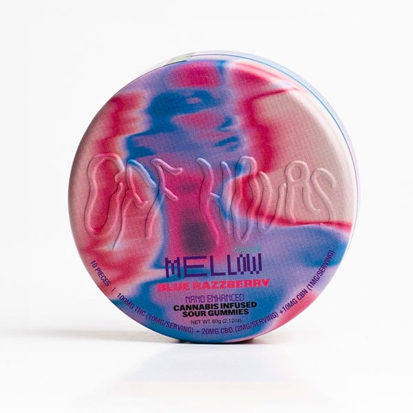 Featured image for “Gummies | Off Hours | Mellow | Blue Razpberry | 10pk”